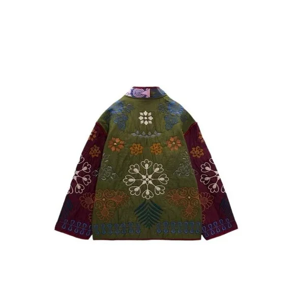 ZARA EMBROIDERED JACKET MULTICOLOURED SIZE XS | 7521/053 - Picture 3 of 4